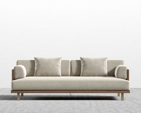 [Good] Maria Sofa - Maria Signature Velvet - Warm Taupe [Local delivery only in Seattle] - The Return Company