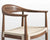 [New - openbox] Round Chair - Woven - Seat Color - Natural Seat Cord - Walnut Stain [Local delivery only in New York/New Jersey] - The Return Company