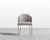 [Like New] Angelo Dining Chair - Brass - Angelo - Venice Vegan Suede - Chiffon [Local delivery only in Chicago] - The Return Company