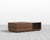 [New - openbox] Truman Coffee Table - Finishes: Walnut Veneer- Surface: White Frosted Glass [Local delivery only in New York/New Jersey] - The Return Company
