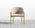 [Like New] Solana Dining Chair - Antique Brushed Brass - Solana - Venice Vegan Suede - Latte [Local delivery only in Dallas] - The Return Company