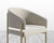 [Like New] Solana Dining Chair - Antique Brushed Brass - Solana - Venice Vegan Suede - Latte [Local delivery only in Dallas] - The Return Company