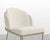 [Unused - openbox] Angelo Dining Chair - Brass - Angelo - Chatou Bouclé - Pearl [Local delivery only in New York/New Jersey] - The Return Company