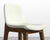 [Like New] Aubrey Counter Stool - Microfiber Leather - Trento Eggshell - Walnut Stain [Local delivery only in ] - The Return Company