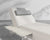 [Good] Florian Outdoor Lounger - Palisades / White Frame - Headrest - Palisades Cushion - Side Table - White Calacatta Ceramic [Local delivery only in Austin] - The Return Company