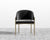 [Unused - openbox] Solana Dining Chair - Antique Brushed Brass - Solana - Plush Velvet - Black 2022 [Local delivery only in New York/New Jersey] - The Return Company