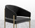 [Unused - openbox] Solana Dining Chair - Antique Brushed Brass - Solana - Plush Velvet - Black 2022 [Local delivery only in New York/New Jersey] - The Return Company