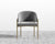 [Unused - openbox] Solana Dining Chair - Antique Brushed Brass - Solana - Plush Velvet - Glacier Grey 2022 [Local delivery only in New York/New Jersey] - The Return Company