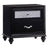 [New] Coaster Furniture Barzini 2 Drawer Nightstand in Black 200892 [Local delivery only in Dallas - The Return Company