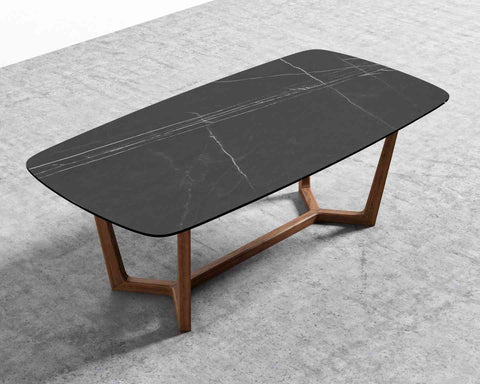 [Fair] Evelyn Dining Table - Top - 71" | 180cm - Black Marble [Local delivery only in Seattle] - The Return Company