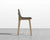 [New - openbox] Aubrey Counter Stool - Venice Vegan Suede - Strato - Natural [Local delivery only in San Francisco] - The Return Company