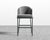 [New] Angelo Counter Stool - Black - Angelo - Vintage Velvet - Glacier Grey [Local delivery only in New York/New Jersey] - The Return Company