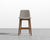 [New] Aubrey Counter Stool - Venice Vegan Suede - Latte - Walnut Stain [Local delivery only in New York/New Jersey] - The Return Company