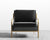 [New-openbox] Halden Lounge Chair - Brass - Halden - Vintage Velvet - Black - Trento Black [Local delivery only in Los Angeles] - The Return Company