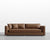 [Fair] Milo Sleeper Sofa - Microfiber Leather - Trento Caramel [Local delivery only in New York/New Jersey] - The Return Company