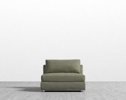 [Good] Milo 1-Seater - Armless - Leuven Linen - Esme [Local delivery only in Austin] - The Return Company