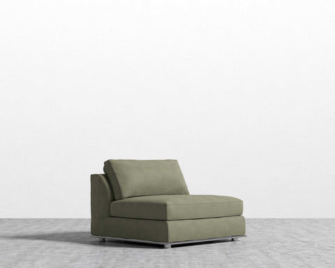 [Good] Milo 1-Seater - Armless - Leuven Linen - Esme [Local delivery only in Austin] - The Return Company
