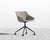 [New] Rocco Office Chair - Black - Casters - Venice Vegan Suede - Latte [Local delivery only in San Francisco] - The Return Company
