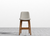 [New] Aubrey Counter Stool - Monaco Grey, Base Options: Walnut Stain [Available only in San Francisco] - The Return Company