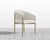 [New - openbox] Solana Dining Chair - Antique Brushed Brass - Solana - Chatou Boucl?? - Pearl [Local delivery only in Chicago] - The Return Company