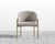 [Like New] Solana Dining Chair - Antique Brushed Brass - Solana - Venice Vegan Suede - Latte [Local delivery only in New York/New Jersey] - The Return Company