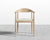 [New] Round Chair - PU Leather - Monaco Cream - Natural [Local delivery only in Miami] - The Return Company