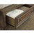 [New] Flynnter King Sleigh Storage Bed in Medium Brown [Local delivery only in Dallas] - The Return Company
